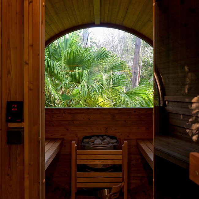 Sauna interior